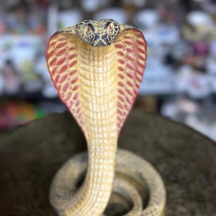 Handmade Egyptian Uraeus Cobra Statue, Wadjet Serpent Goddess