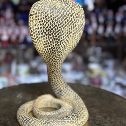 Handmade Egyptian Uraeus Cobra Statue, Wadjet Serpent Goddess