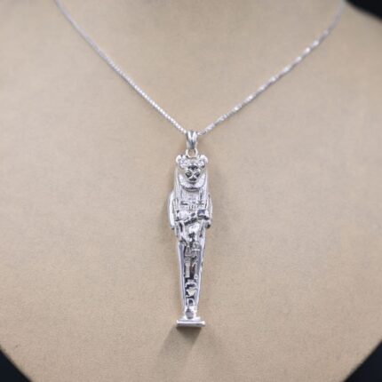 Handmade Sterling Silver Sekhmet Goddess Amulet