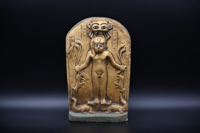Harpocrates-Horus Stele Statue – Egyptian Antique Replica