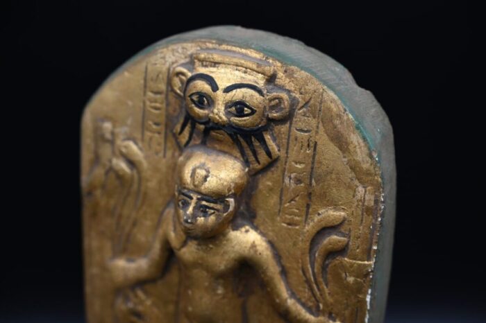 Harpocrates-Horus Stele Statue – Egyptian Antique Replica - صورة إضافية 7