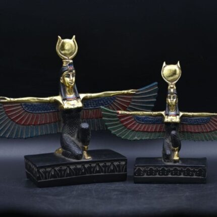 Hathor-EgyptianStatue-Goddess of heaven,love,beauty, happiness-fertility in ancient Egyptian mythology-sculpture antiques statue-Egypt myths