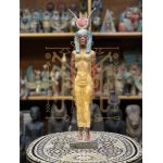 Hathor-Goddess of heaven, love, beauty, happiness and fertility in ancient Egyptian mythology-sculpture antiques statue