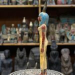 Hathor-Goddess of heaven, love, beauty, happiness and fertility in ancient Egyptian mythology-sculpture antiques statue - صورة إضافية 4