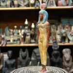 Hathor-Goddess of heaven, love, beauty, happiness and fertility in ancient Egyptian mythology-sculpture antiques statue - صورة إضافية 8