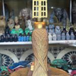 Horus Statue: Egyptian God of Protection, Gold Leaf Stone Sculpture - صورة إضافية 7