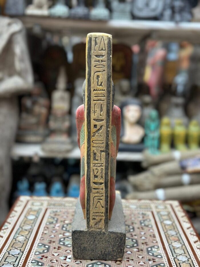 Isis and Osiris Statue, Egyptian Limestone Sculpture, Goddess of Protection - صورة إضافية 6