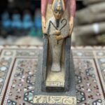 Isis and Osiris Statue, Egyptian Limestone Sculpture, Goddess of Protection - صورة إضافية 7