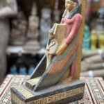 Isis and Osiris Statue, Egyptian Limestone Sculpture, Goddess of Protection - صورة إضافية 9