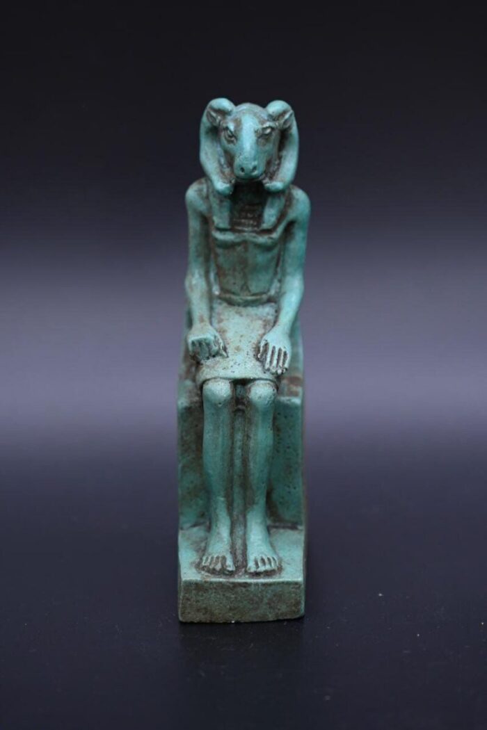 Khnum Statue: Egyptian God Ram Sculpture - صورة إضافية 2