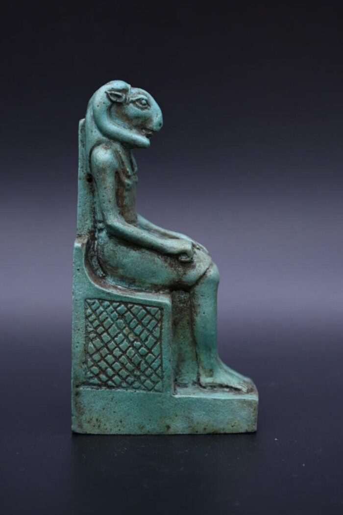 Khnum Statue: Egyptian God Ram Sculpture - صورة إضافية 3