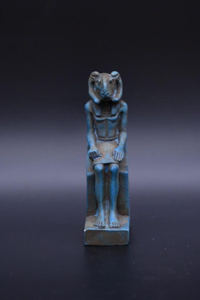 Khnum Statue: Egyptian God Ram Sculpture - صورة إضافية 6