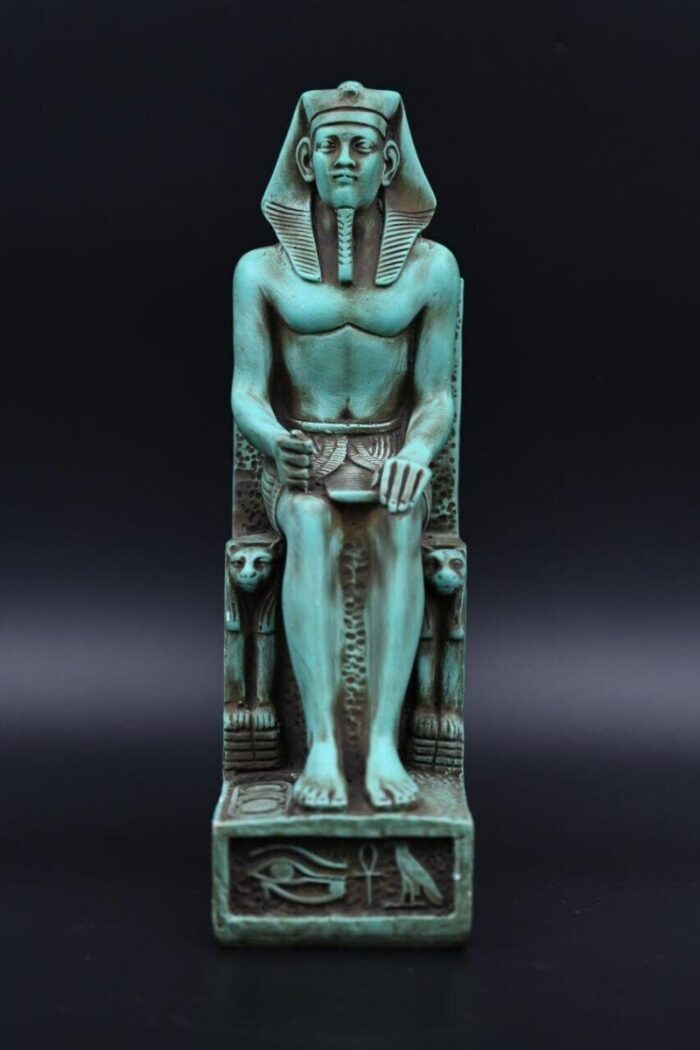 King Khafre Statue: Egyptian Pharaoh Sculpture