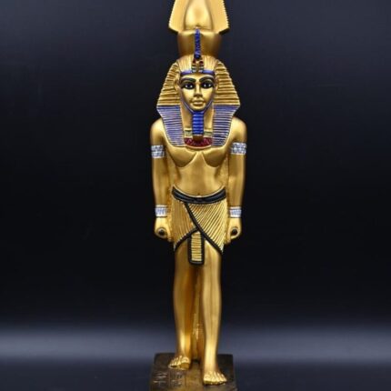 King Ramses II Statue | Gilded Egyptian Pharaoh Replica