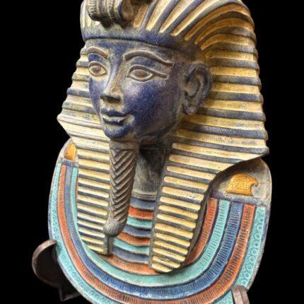 King Tutankhamun Mask Wall Sculpture – Handcrafted Egyptian Decor