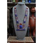 King Tutankhamun Scarab Necklace, Sterling Silver Gemstone Inlay - صورة إضافية 4