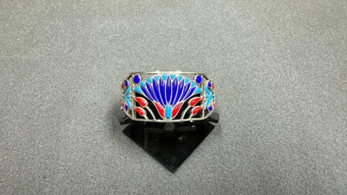 Lapis Lazuli Lotus Bracelet: Egyptian Antique Replica - صورة إضافية 2