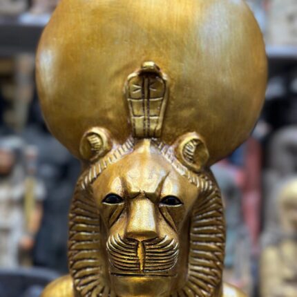 Marvellous sekhmet staute handcrafted Red granite-goddess -Force-War,Pestilence,Desert Egyptian antiques-deities-mythology-sculpture gods