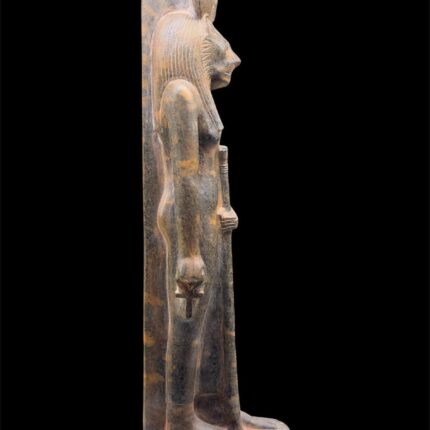 Rare Sekhmet Statue in Real Black Granite - 40 cm / 15.7 Inches Museum Quality Egyptian Goddess