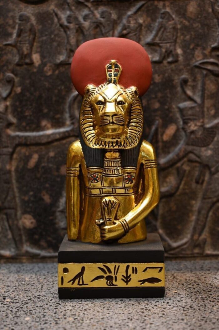 Sekhmet Statue - Egyptian Goddess of War, Gold Leaf Replica - صورة إضافية 10