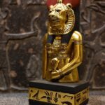 Sekhmet Statue - Egyptian Goddess of War, Gold Leaf Replica - صورة إضافية 4
