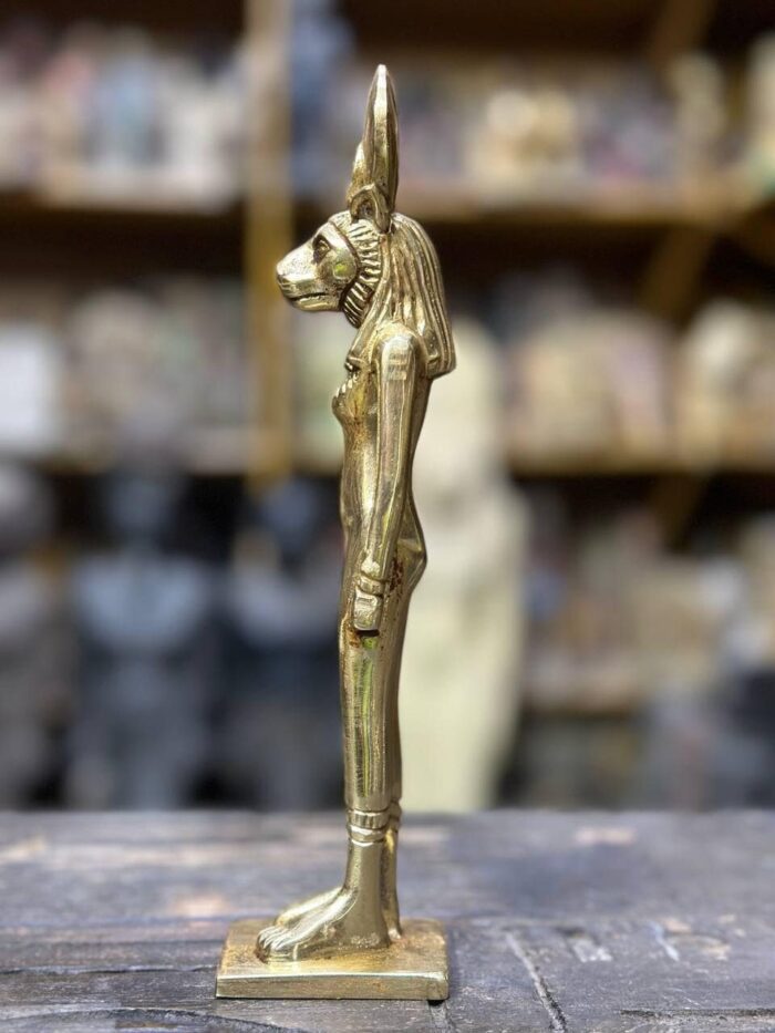 Sekhmet Statue – Egyptian Goddess of War, Gold Leaf Replica - صورة إضافية 8