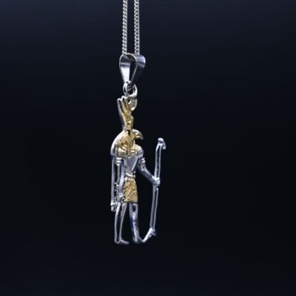 Silver God Seth Pendant – Egyptian Amulet Necklace
