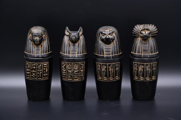 sons of Horus Statues - - Egyptian antiques - Egyptian deities-Egyptian mythology-sculpture gods