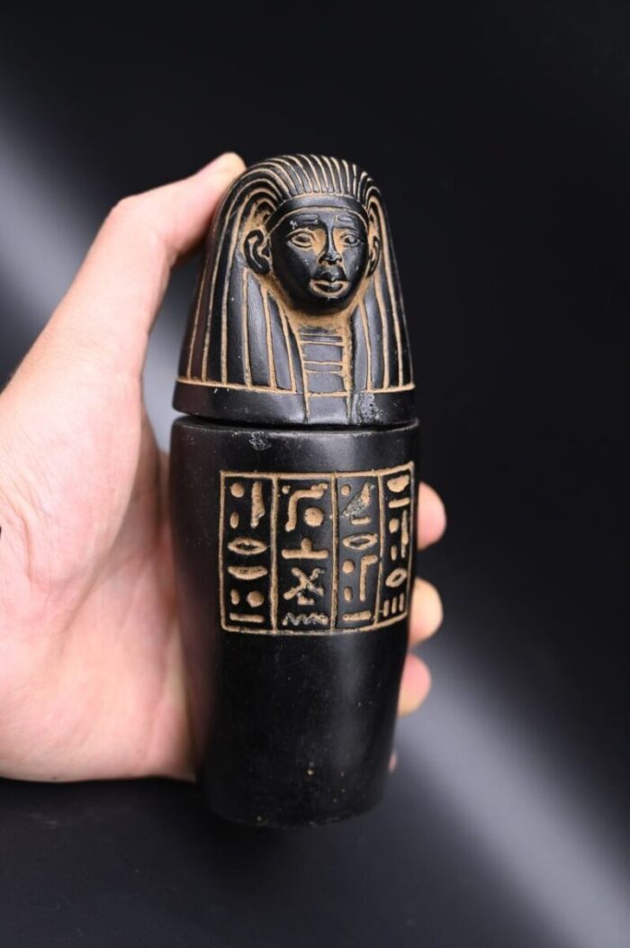 sons of Horus Statues - - Egyptian antiques - Egyptian deities-Egyptian mythology-sculpture gods - صورة إضافية 8