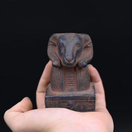 Stone Amun Statue: Egyptian God Replica