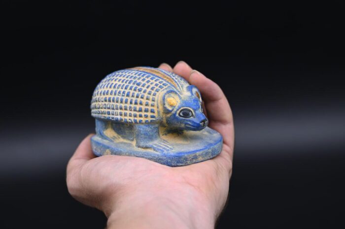 Stone Hedgehog Statue: Egyptian Antique Replica
