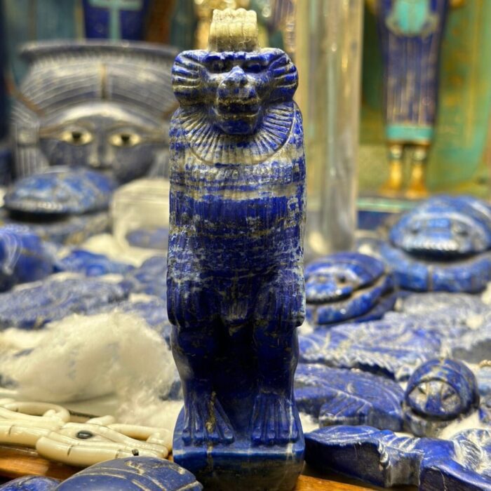 Thoth - Sculpture Thoth statue _Baboon -god of wisdom writing-moon-replica-Egyptian antique-handcraft -mythology-Archeology