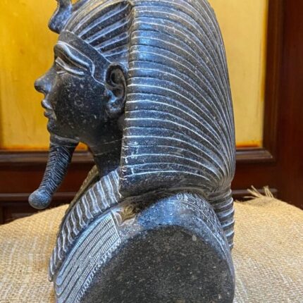 Tutankhamun Statue: Egyptian Pharaoh Stone Decor - صورة إضافية 2