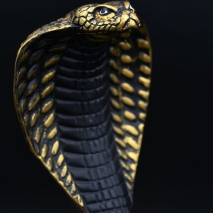 Uraeus Cobra Statue: Egyptian Deity Carving