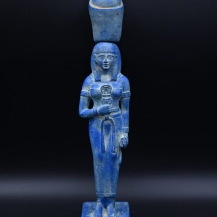Vintage Egyptian Goddess Nut Statue, Sky Protection Sculpture