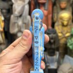Vintage Sekhmet statue-made of Faience - goddess of war-sculpture amulet--ancient Egyptian goddess-Egyptian religion-mythology - صورة إضافية 3