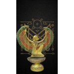 Winged Isis Statue, Egyptian Goddess Sculpture, Antique Replica