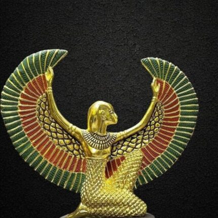 Winged Isis Statue, Egyptian Goddess Sculpture, Antique Replica