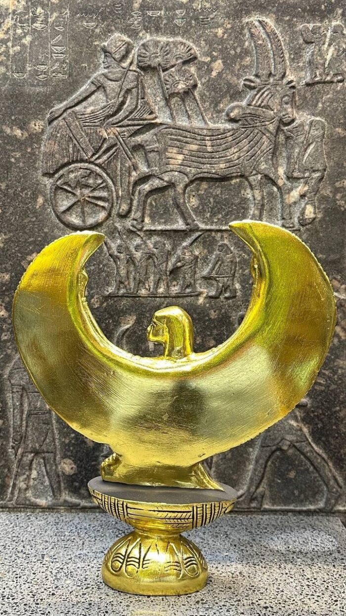 Winged Isis Statue, Egyptian Goddess Sculpture, Antique Replica - صورة إضافية 10