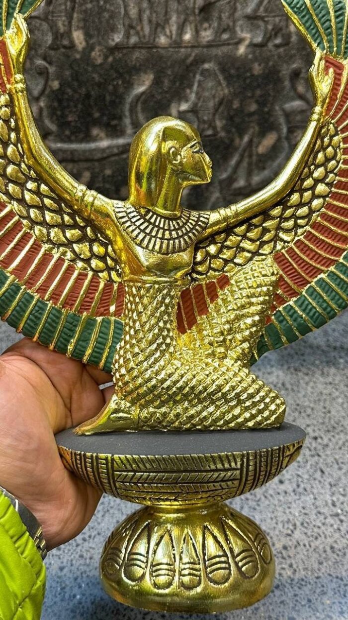 Winged Isis Statue, Egyptian Goddess Sculpture, Antique Replica - صورة إضافية 3