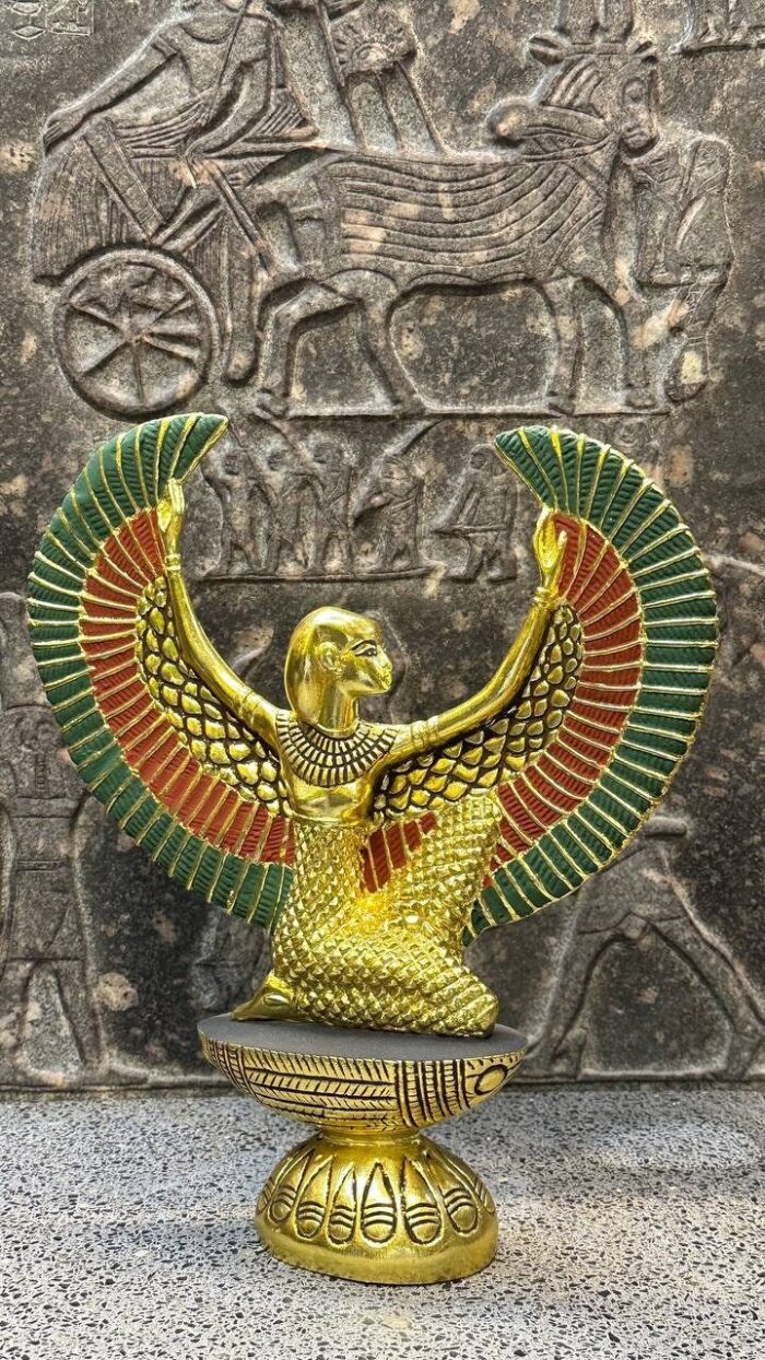 Winged Isis Statue, Egyptian Goddess Sculpture, Antique Replica - صورة إضافية 8