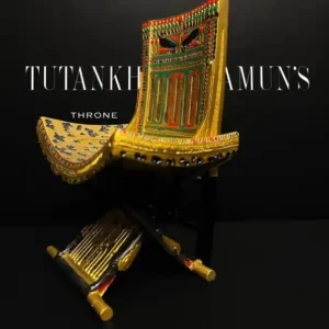 Gorgeous king Tutankhamun Throne, replica throne of King Tutankhamun, Tutankhamun's chair.