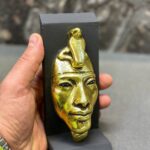 Akhenaten Mask, Egyptian Antique Replica, Gold Leaf Statue - صورة إضافية 2