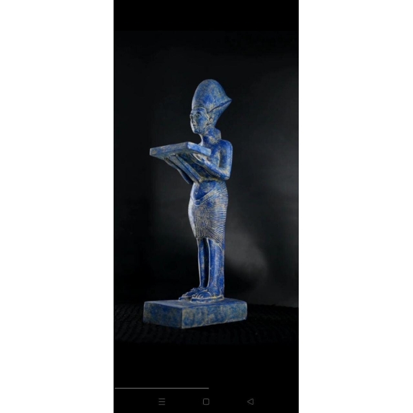 Akhenaten Statue: Egyptian King Stone Replica - صورة إضافية 2