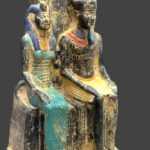 Amun Ra and Mut Statue: Egyptian Stone Mythology - صورة إضافية 2