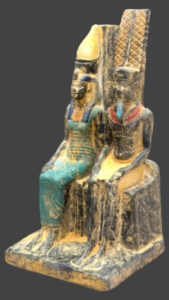 Amun Ra and Mut Statue: Egyptian Stone Mythology - صورة إضافية 5