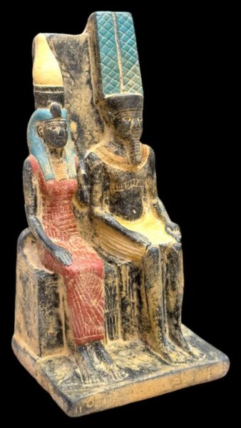Amun Ra and Mut Statue: Egyptian Stone Mythology - صورة إضافية 6