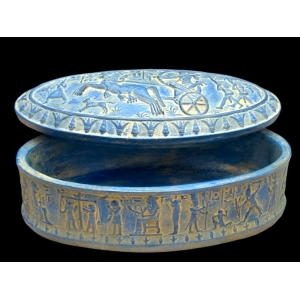 An Egyptian box inscribed with pharaonic inscriptions-Antiques-Replica- Ancient Egyptian-made in Egypt
