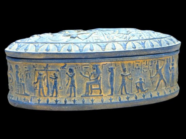 An Egyptian box inscribed with pharaonic inscriptions-Antiques-Replica- Ancient Egyptian-made in Egypt - صورة إضافية 2