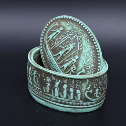 An Egyptian box inscribed with pharaonic inscriptions-Antiques Replica Ancient Egyptian made in Egypt - صورة إضافية 2